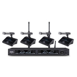 A500D3 UHF fully Intelligent wireless microphone system for conference(one receiver for four mics)