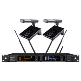 A600D5 UHF fully Intelligent wireless microphone system for conference(true diversity system,one receiver for two mics）