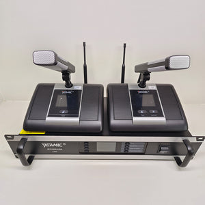 C600C20D20 UHF fully intelligent digital wireless microphone system for conference(one receiver for two mics)