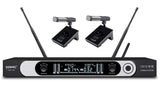 A320D5 UHF fully Intelligent wireless microphone system for conference（one receiver for two mics）