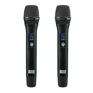 A300H29 UHF economical series fully intelligent handheld wireless microphone system for stage performance ( one receiver for two metal mics)